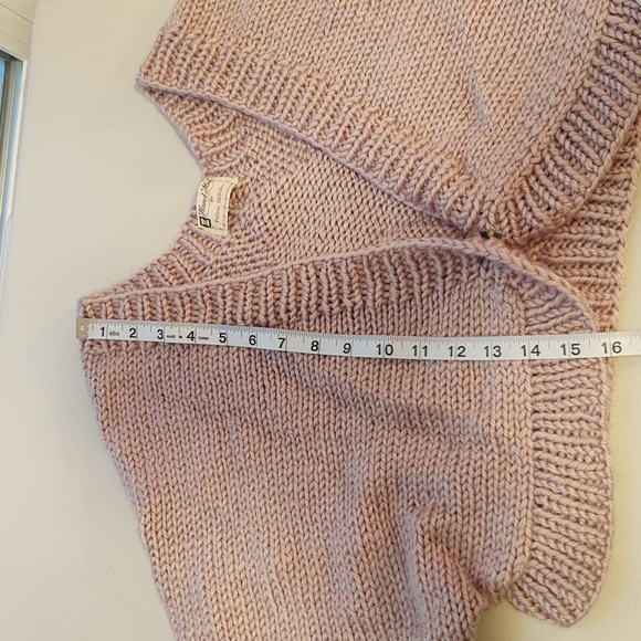 Knit Shrug Taupe Hand Made Silky Soft Snap Close Super Stretchy One Size - Picture 11 of 12